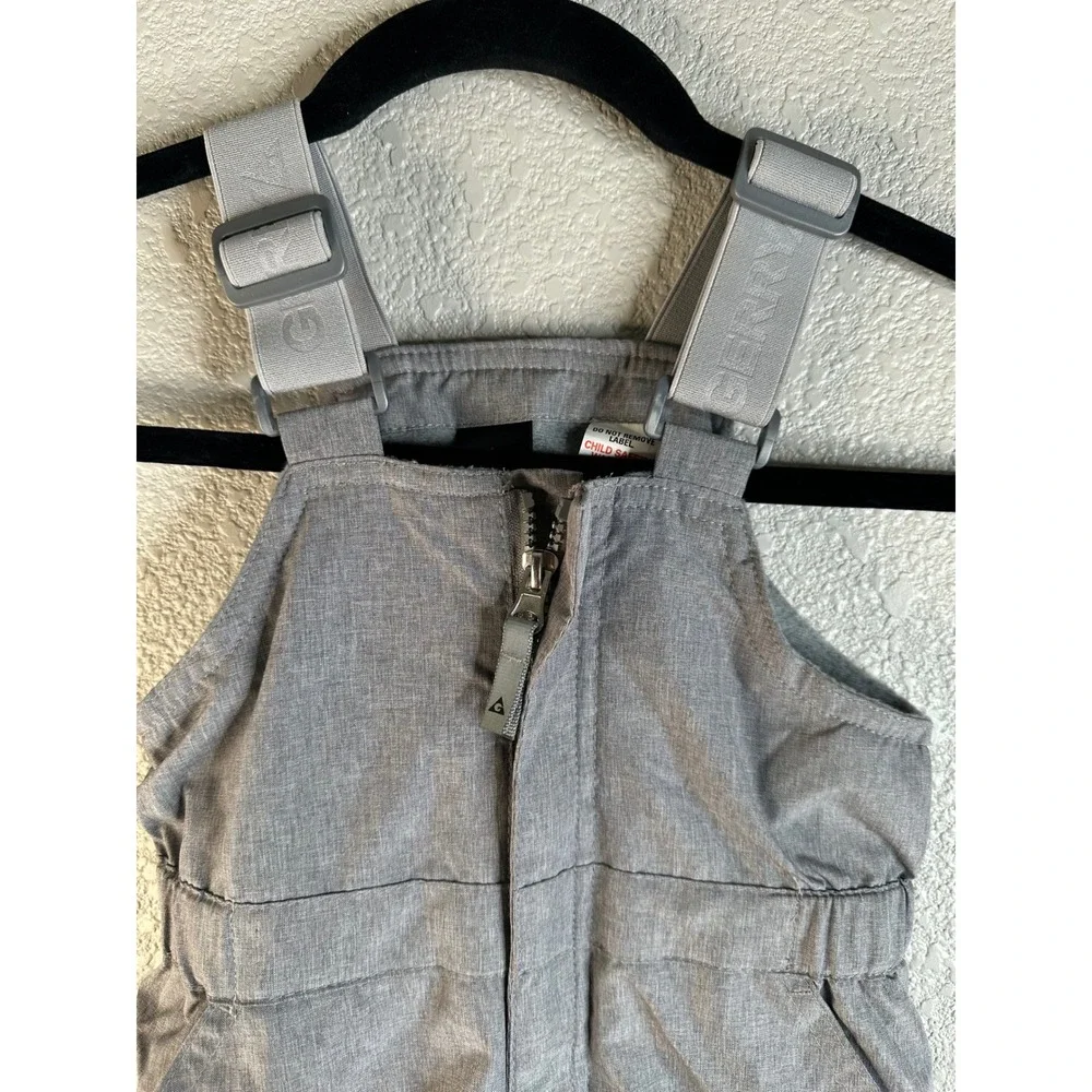 Gerry Kids Gray Insulated Adjustable Suspenders Snow Outdoor Bib Size  2T